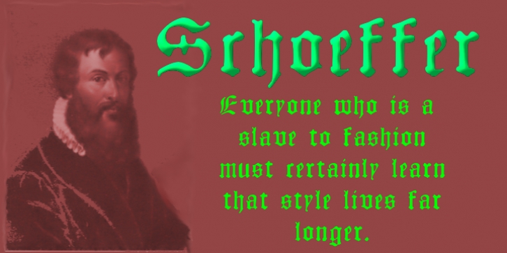 Schoeffer font preview