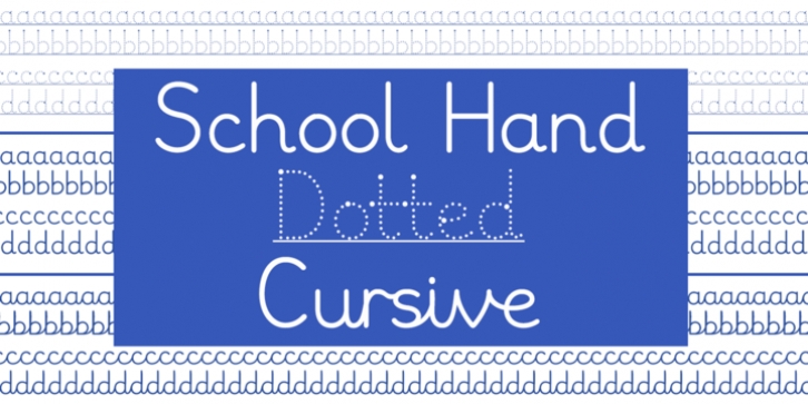 School Hand font preview