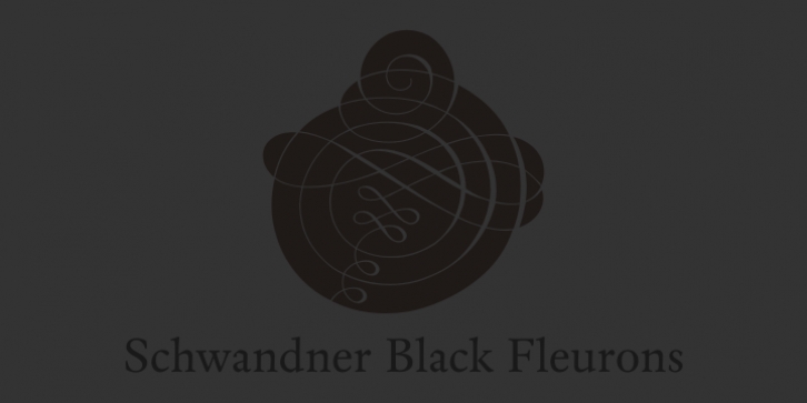 Schwandner Black Fleurons font preview