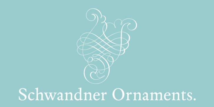 Schwandner Ornaments font preview