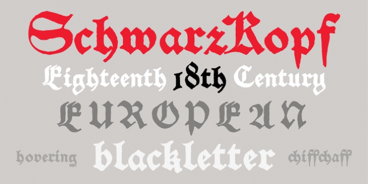 Schwarzkopf font preview