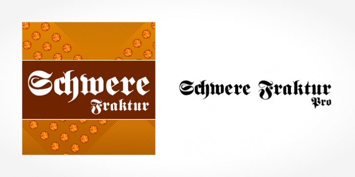 Schwere Fraktur Pro font preview