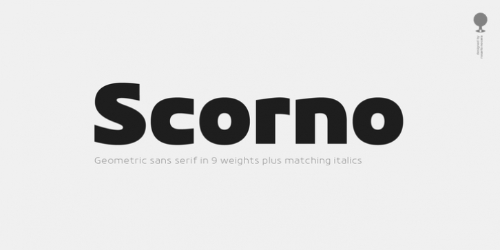 Scorno font preview