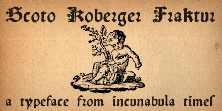 Scoto Koberger Fraktur N9 font preview