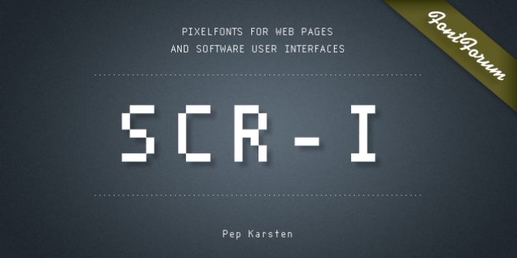 SCR-I font preview