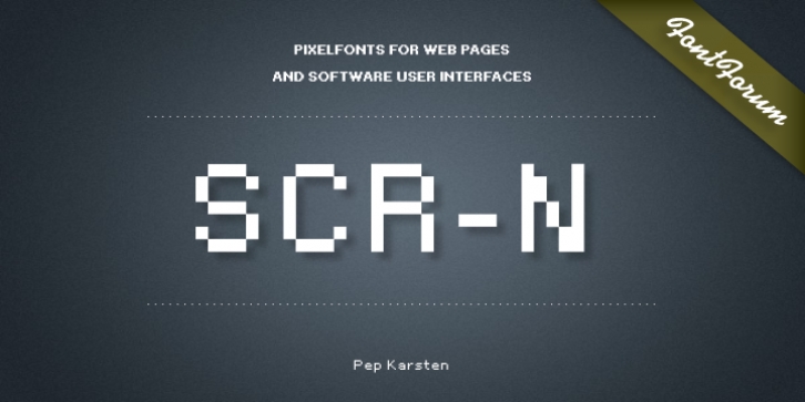 SCR-N font preview