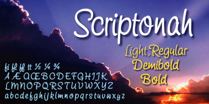 Scriptonah font preview