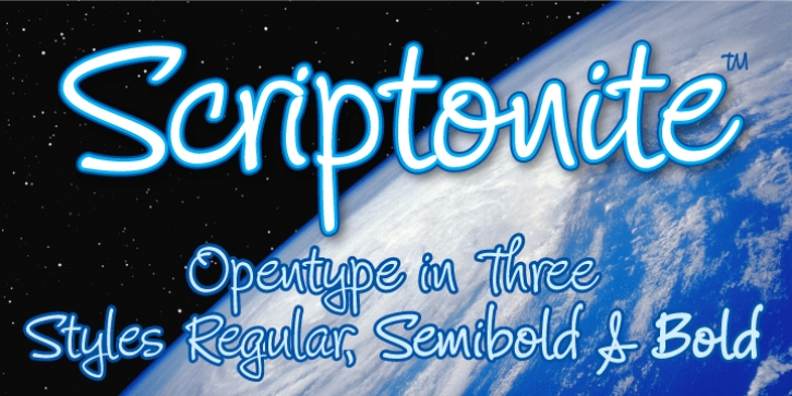 Scriptonite font preview