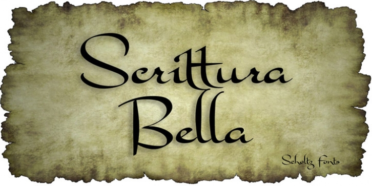 Scrittura font preview