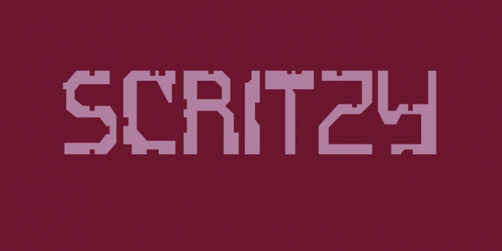 Scritzy X font preview