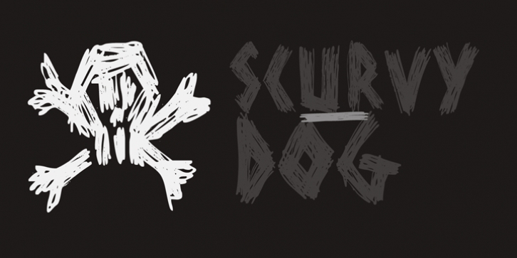 Scurvy Dog font preview
