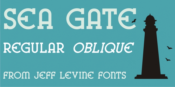 Sea Gate JNL font preview