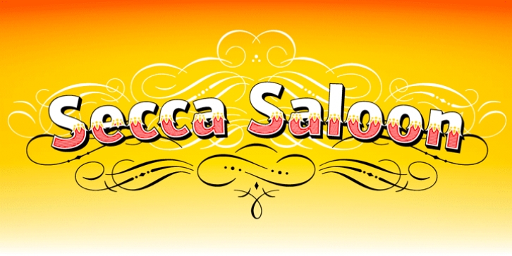 Secca Saloon Std font preview