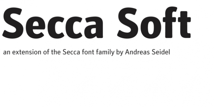 Secca Soft font preview