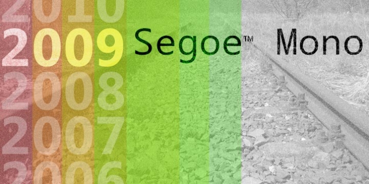 Segoe Mono font preview