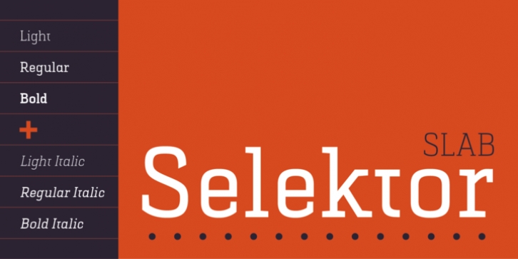 Selektor Slab font preview