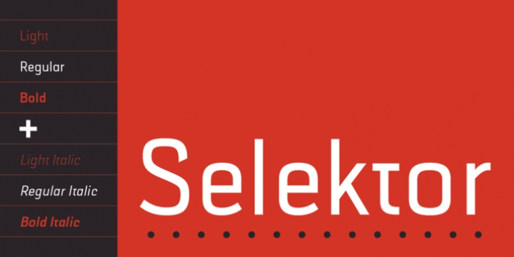 Selektor font preview