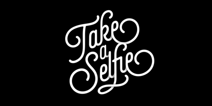 Selfie font preview