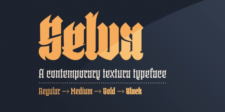 Selva font preview