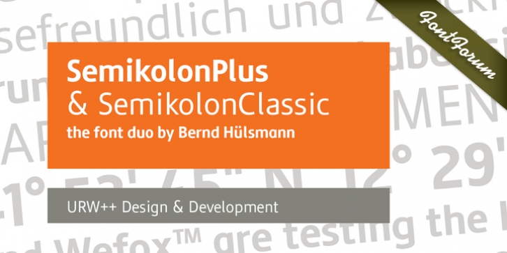 Semikolon font preview