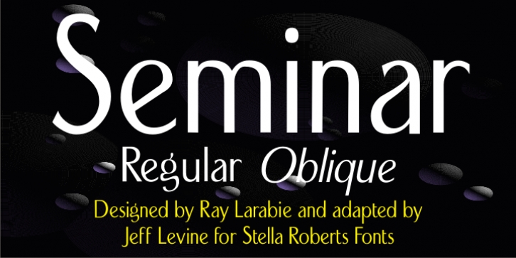 Seminar SRF font preview