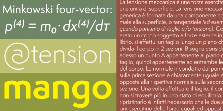 Semplicita Pro font preview