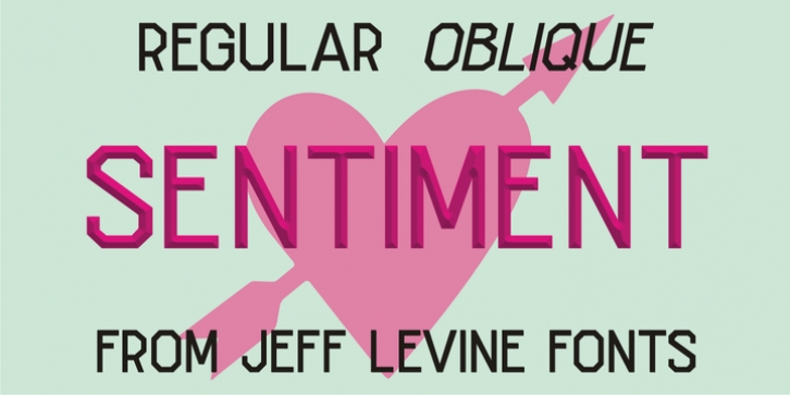 Sentiment JNL font preview