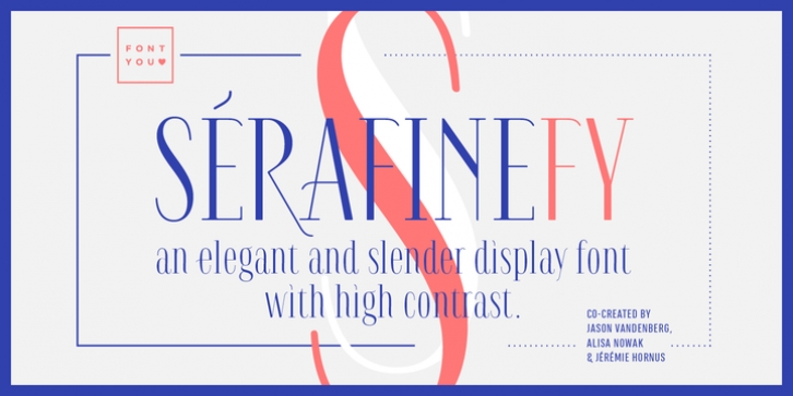 Serafine FY font preview