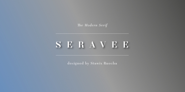 Seravee font preview
