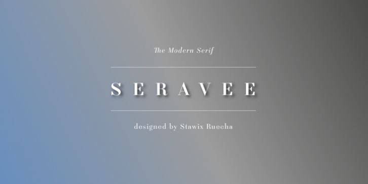 Seravee font preview