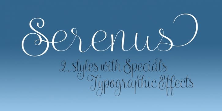 Serenus font preview