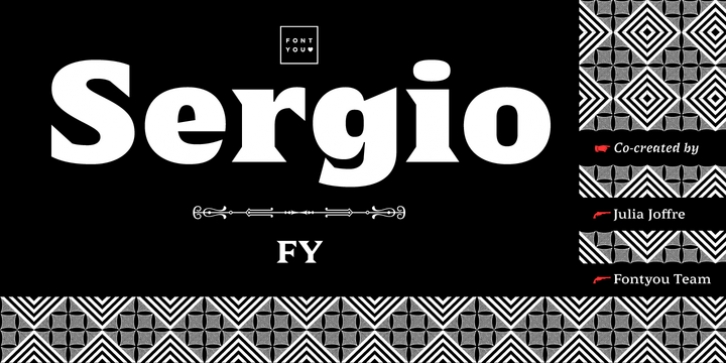 Sergio FY font preview