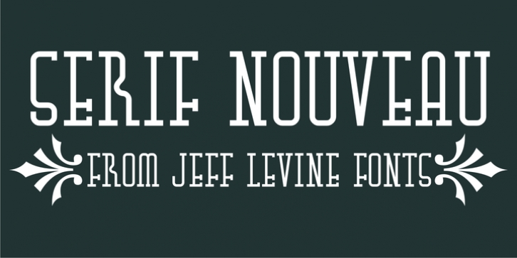 Serif Nouveau JNL font preview