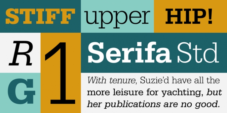 Serifa font preview