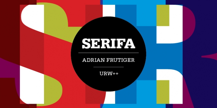 Serifa font preview