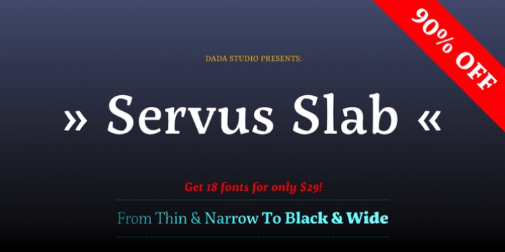 Servus Slab font preview