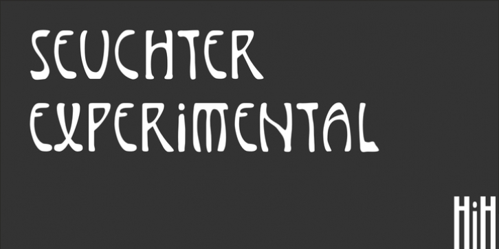 Seuchter Experimental font preview