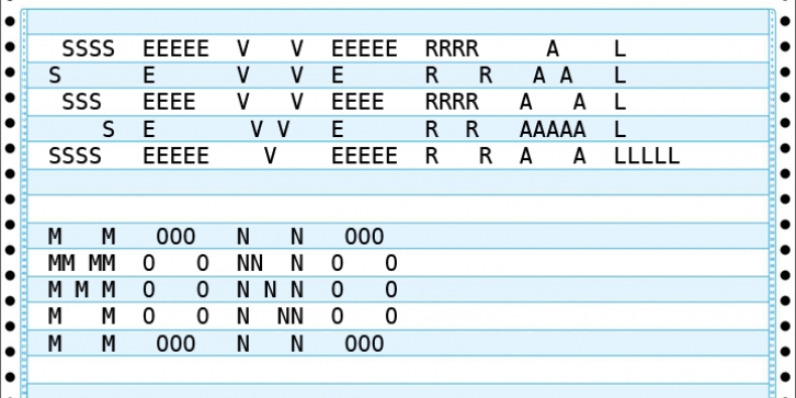 Several Mono font preview