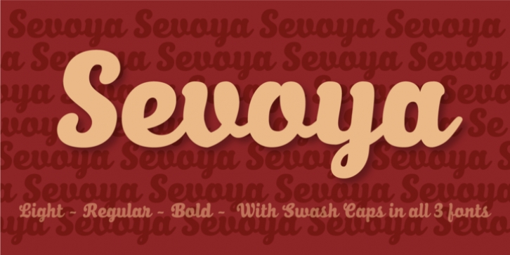 Sevoya font preview