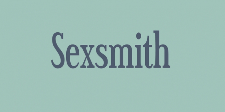 Sexsmith font preview