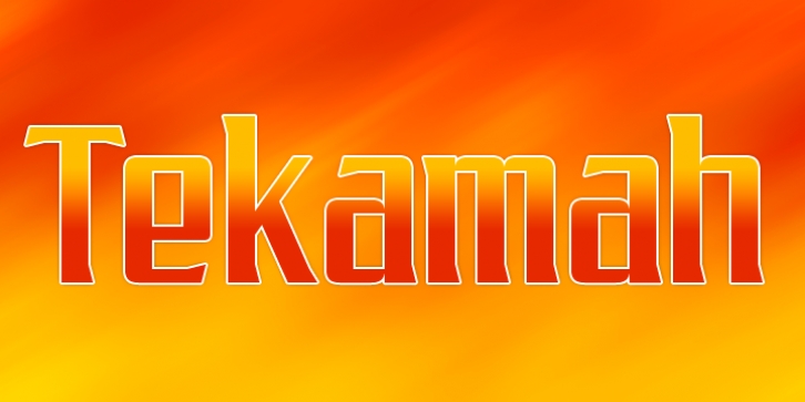 SF Tekamah font preview