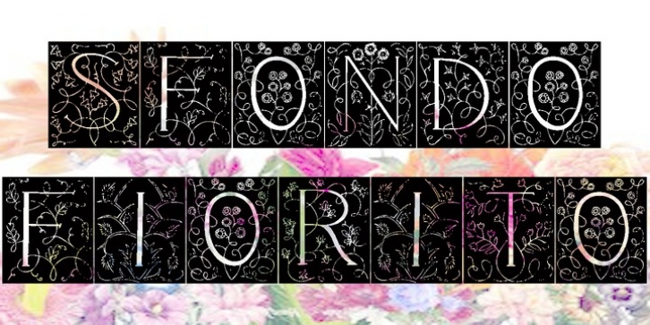 Sfondo Fiorito font preview