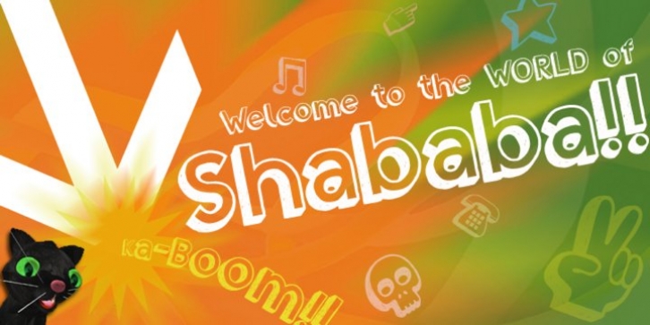 Shababa font preview