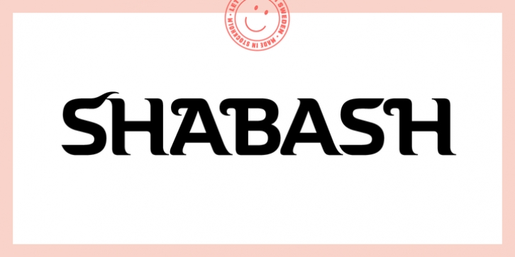 Shabash Pro font preview