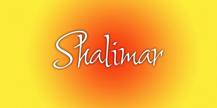 Shalimar font preview