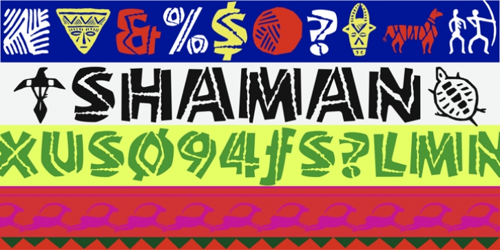 Shaman font preview