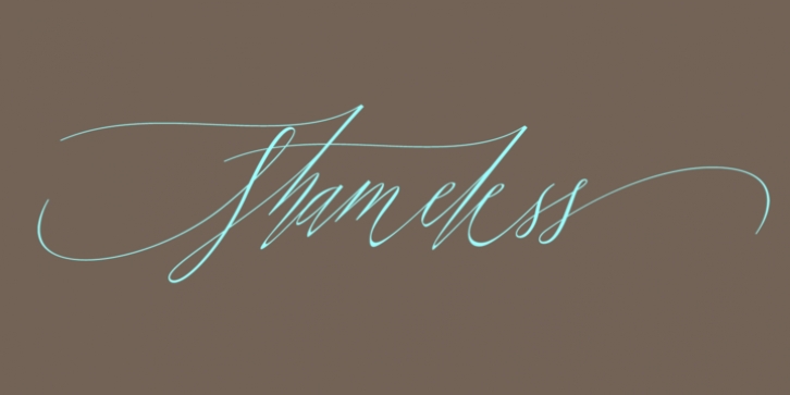 Shameless font preview