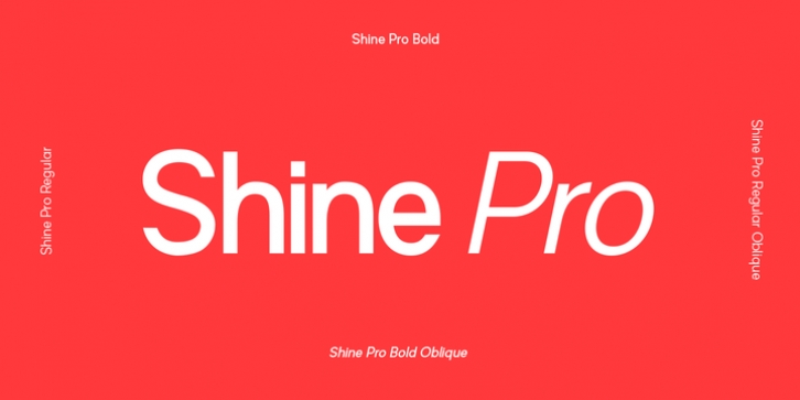 Shine Pro font preview