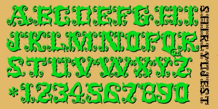 ShirlyUJest font preview