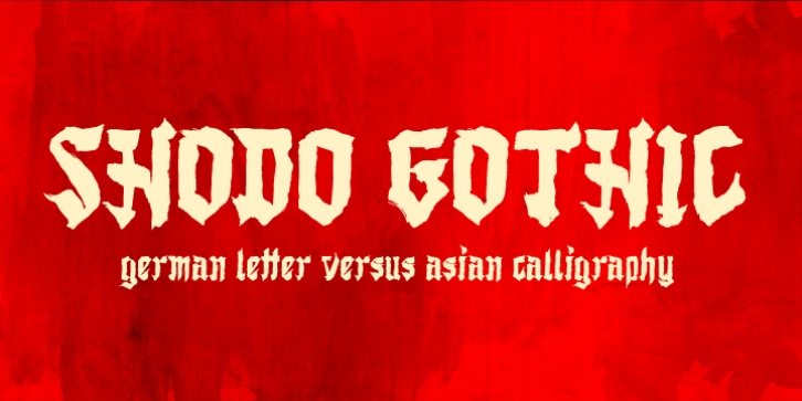Shodo Gothic font preview